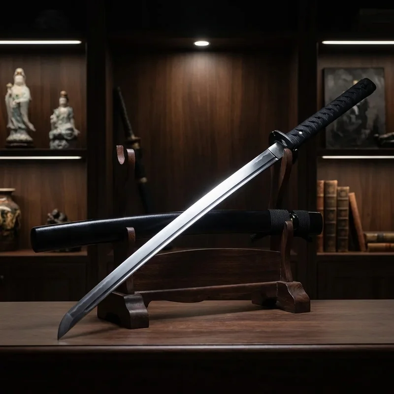 Handmade — Zangetsu Bleach Replica Sword 1095 Carbon Steel Wrapped Handle - 5