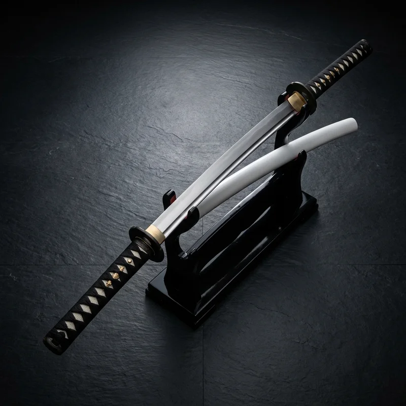 Musashi — Zoro Wado Ichimonji One Piece Katana 1045 Steel White Saya - 1