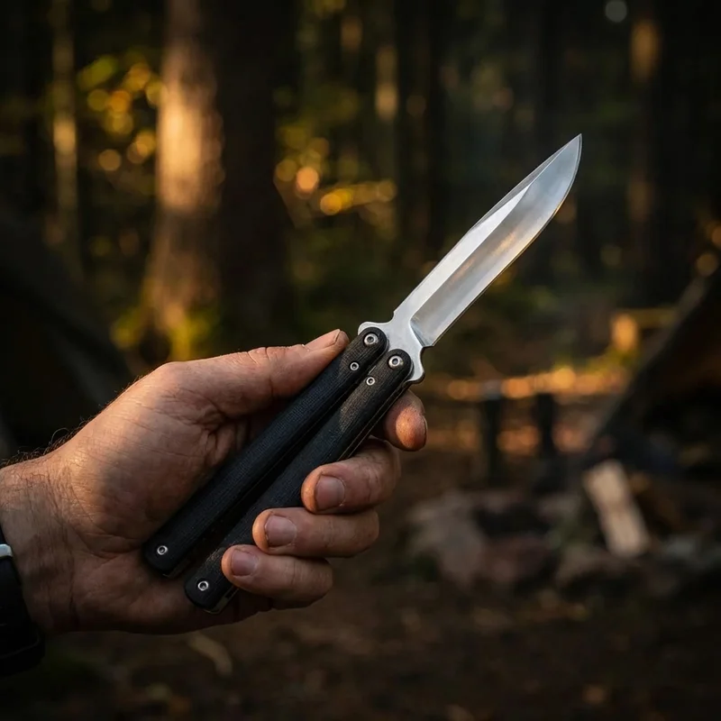 Böker Plus — Tactical Butterfly Knife G10 Black - 5