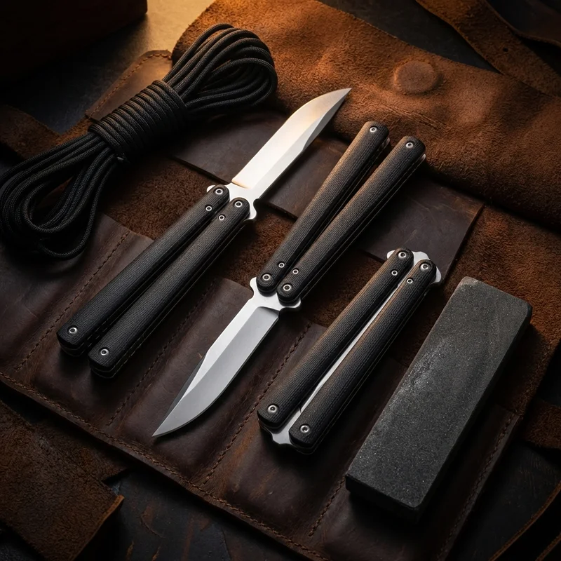 Böker Plus — Tactical Butterfly Knife G10 Black - 6