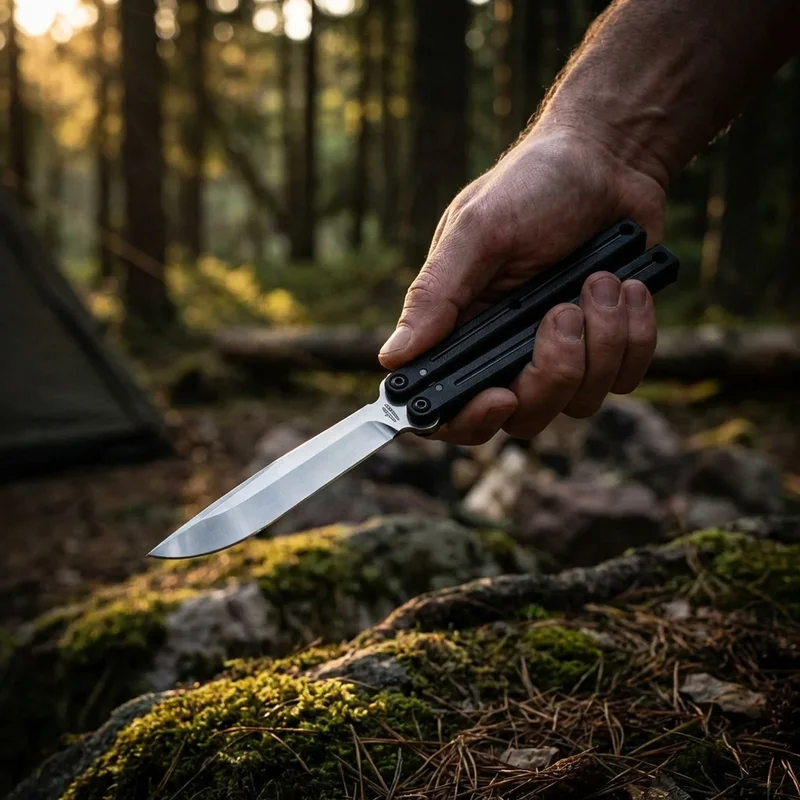 Squid Industries Krake Raken V3 — Inked Balisong Trainer - 5