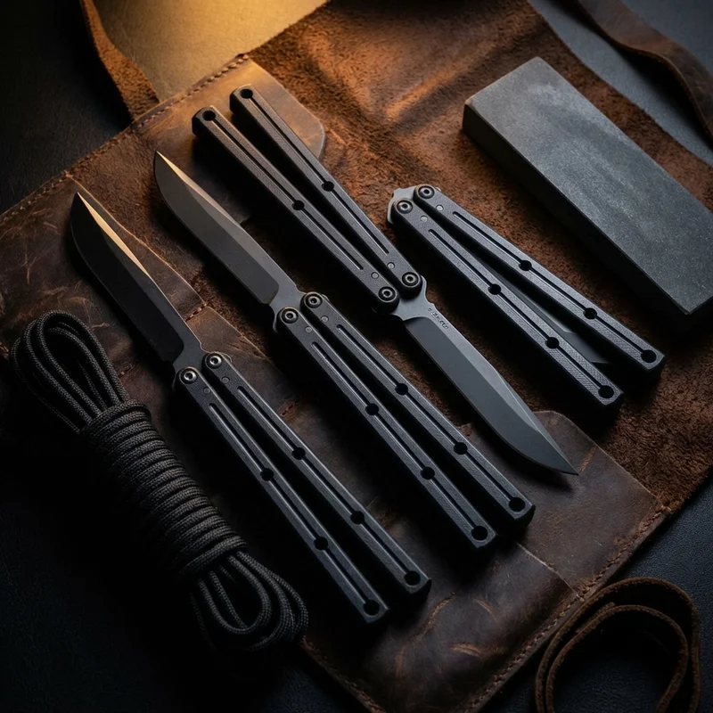 Squid Industries Krake Raken V3 — Inked Balisong Trainer - 6