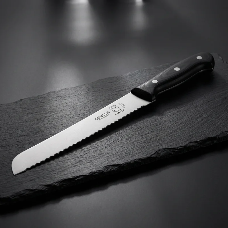 Mercer Culinary — Genesis Forged Bread Knife German Steel 25cm Ergonomic Handle - 1