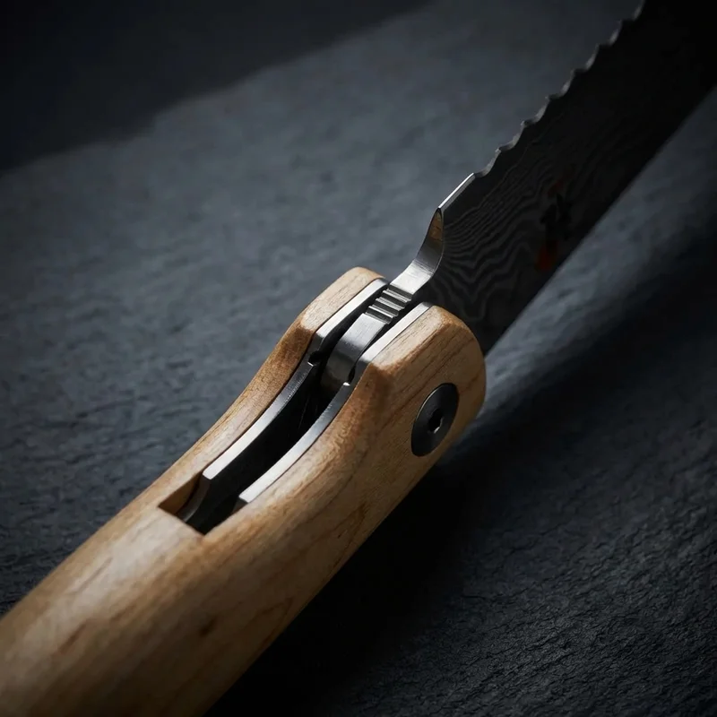 Miyabi 5000MCD — Damascus Bread Knife SG2 Micro-Carbide Steel 24cm Birch Handle - 4