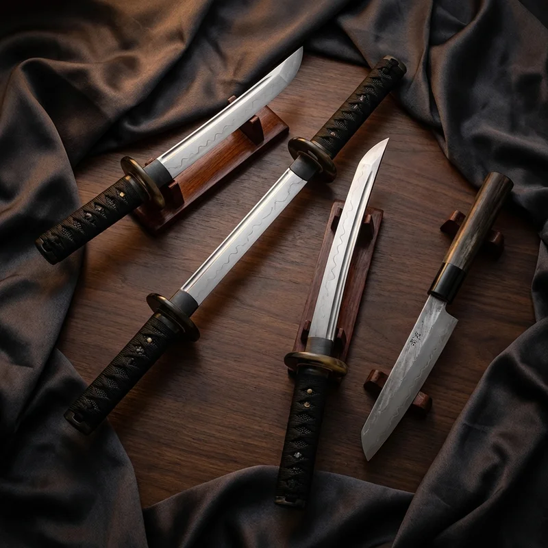 Citadel — Hand-Forged Battle Ready Katana Tamahagane Steel Buffalo Horn Fittings - 6