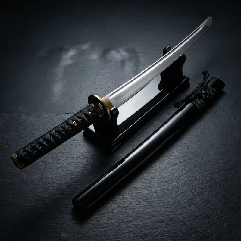 Musashi — Battle Ready Katana 1095 Carbon Steel Ray Skin Tsuka - 1