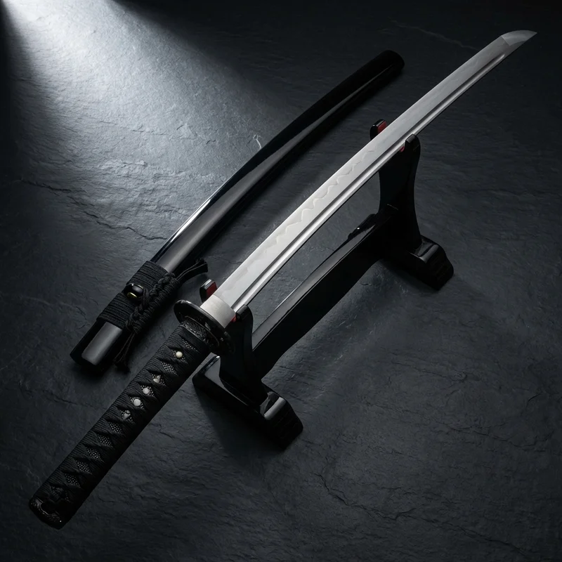 Ronin Dojo — Clay Tempered Battle Ready Katana 1060 Steel Silk Ito Wrap - 1