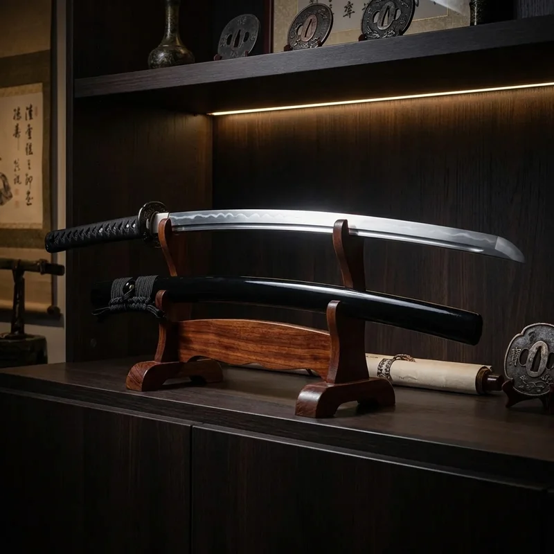 Ronin Dojo — Clay Tempered Battle Ready Katana 1060 Steel Silk Ito Wrap - 5