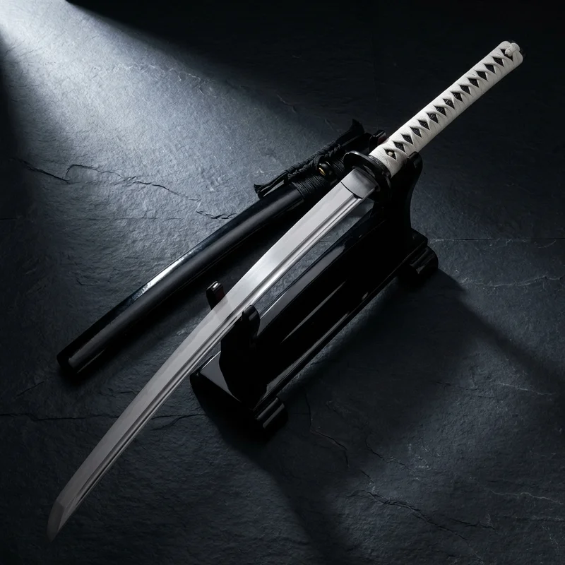 Thaitsuki Nihonto — Roiyaru Battle Ready Katana 1075 Steel Rayskin Tsuka - 1