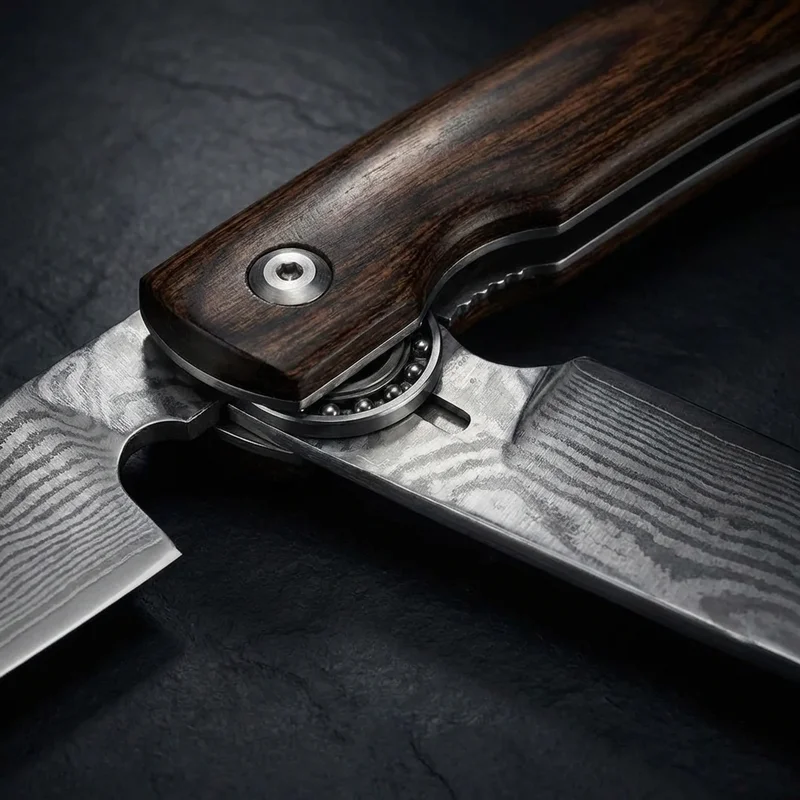 Shun Premier — VG-MAX Damascus Chef Knife 20cm Walnut PakkaWood Handle - 4