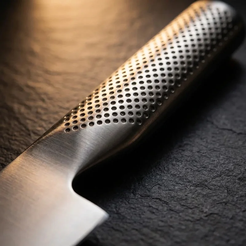 Global G-2 — CROMOVA 18 Stainless Chef Knife 20cm Hollow Handle - 3