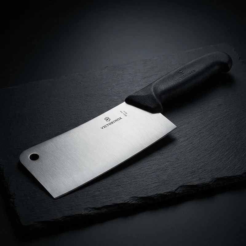 Victorinox Fibrox Pro — Stainless Steel Butcher Cleaver 18cm Slip-Resistant Handle - 1