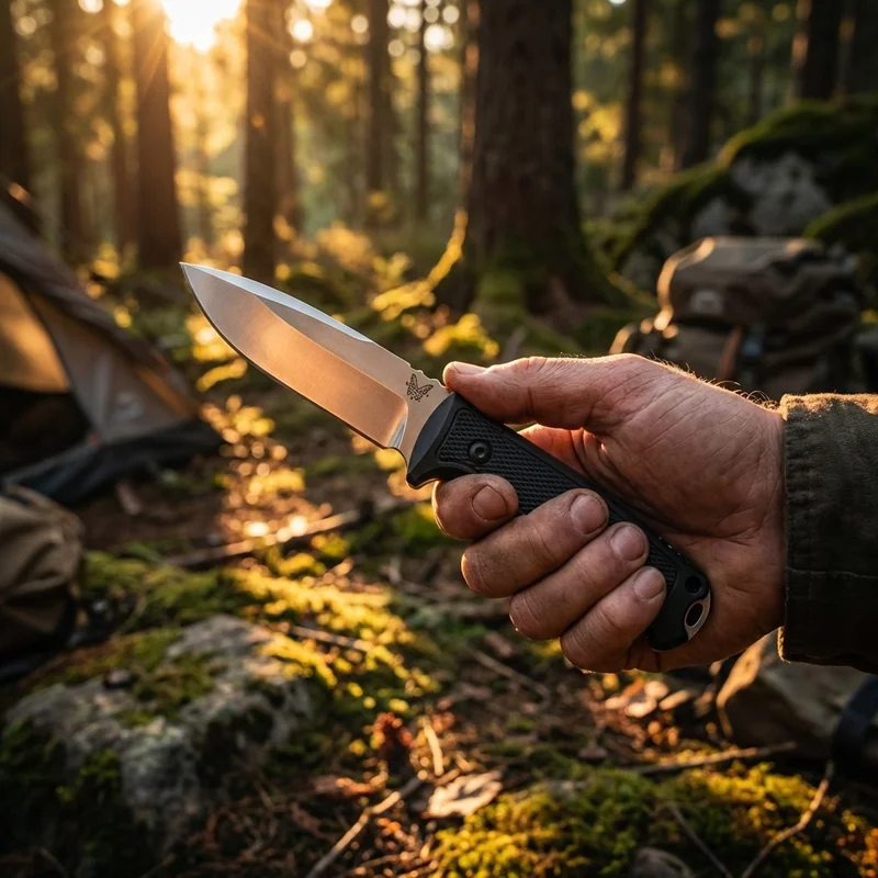 Benchmade Nimravus — 154CM Stainless Combat Knife 6061-T6 Aluminum Handle - 5