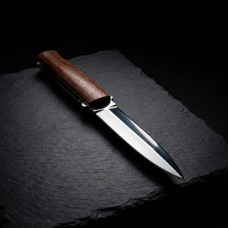 Cold Steel — Italian Stiletto Dagger 4116 Stainless Steel Rosewood Handle - 1