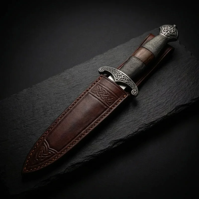 Windlass Steelcrafts — Scottish Dirk Dagger High-Carbon Steel Wire-Wrapped Handle - 4