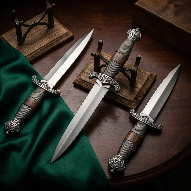 Windlass Steelcrafts — Scottish Dirk Dagger High-Carbon Steel Wire-Wrapped Handle - 6