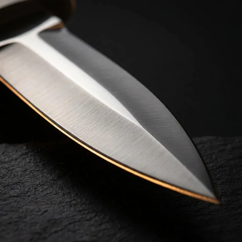 Gil Hibben — Shadow Dagger 420J2 Stainless Steel Leather Grip Handle - 2