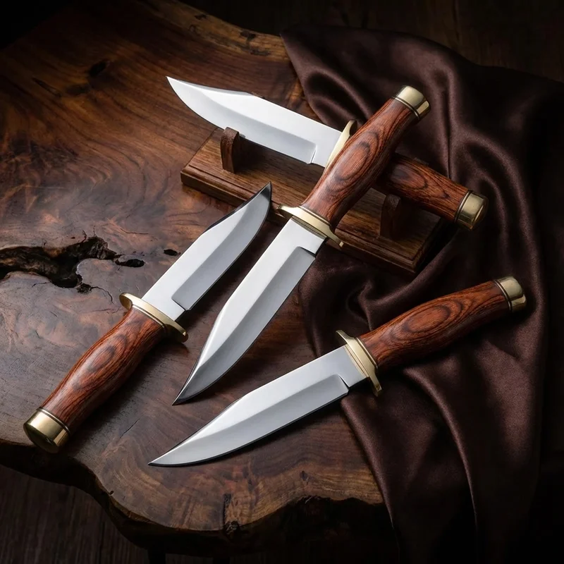 Muela — Bowie Dagger 440C Stainless Steel Coral Wood Handle - 6