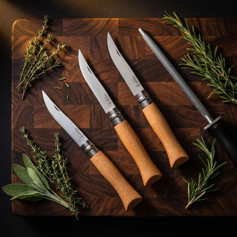 Opinel N°12 — Slim Fish Fillet Knife Sandvik Steel Beech Handle - 6