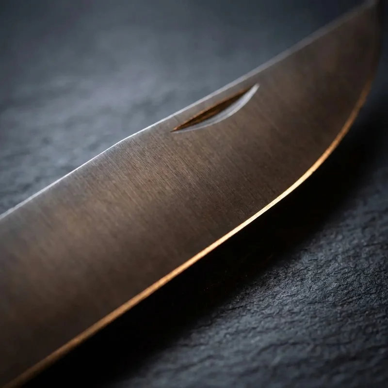 Opinel N°08 — Carbone French Folding Knife XC90 Carbon Steel Walnut Handle - 2