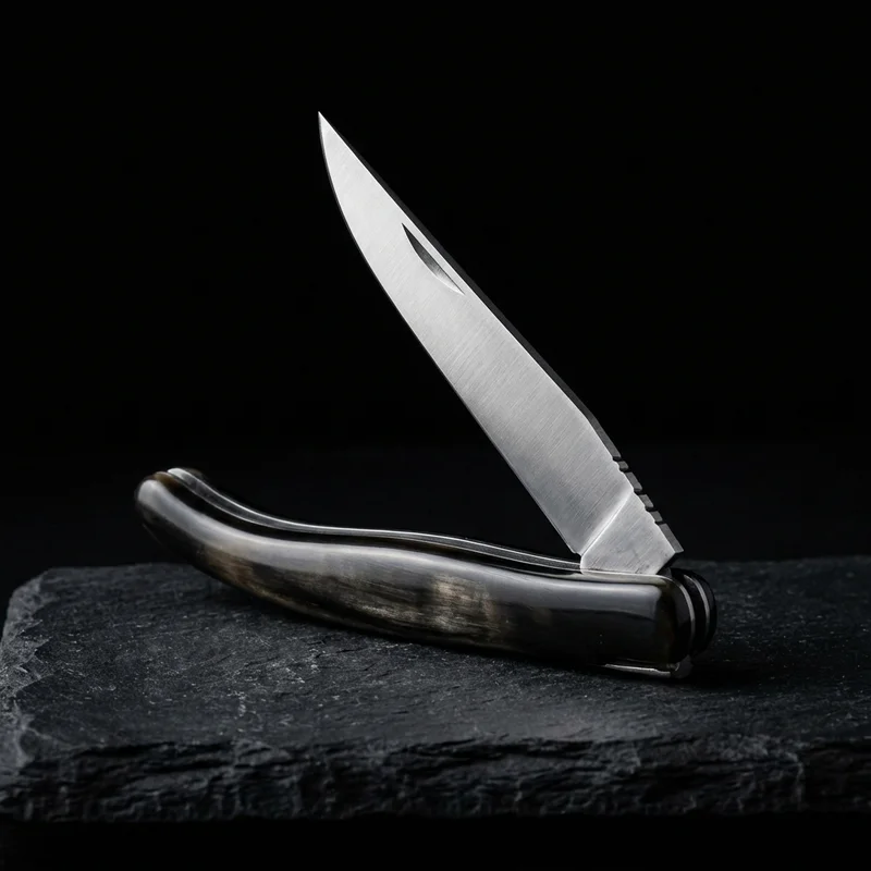 Fontenille Pataud — Laguiole French Knife T12 Steel Buffalo Horn Handle - 1