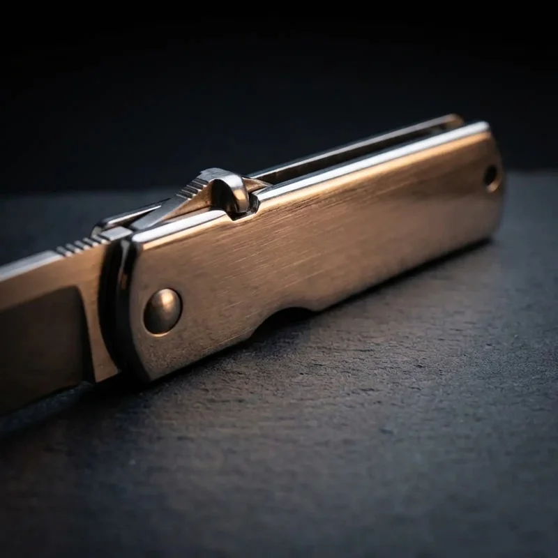 Motosuke Nagao — Higonokami Folding Knife White Paper Steel Chrome Handle - 3