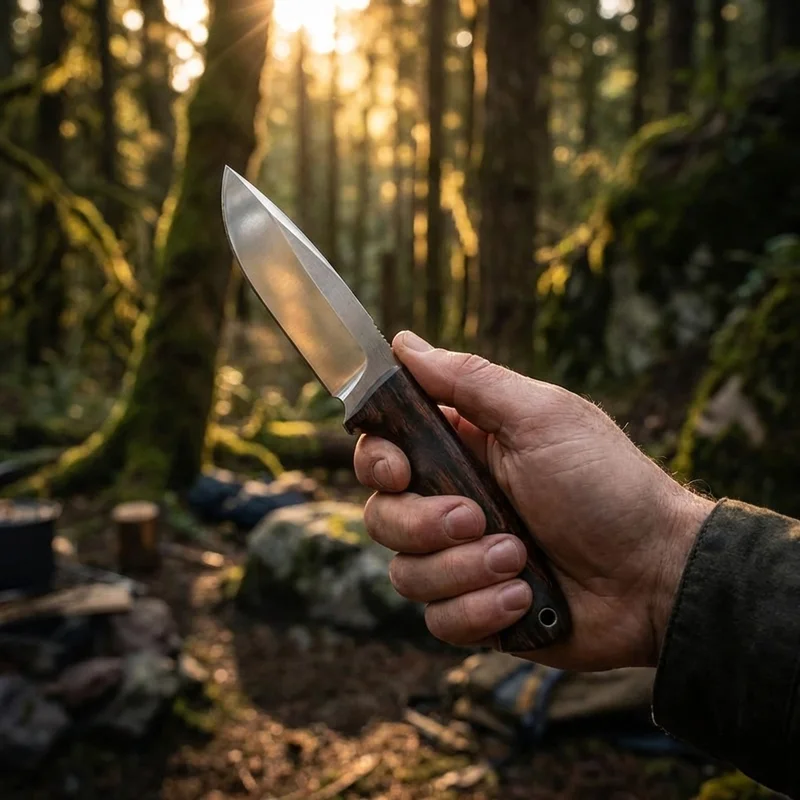 Benchmade Saddle Mountain Skinner — CPM-S30V Hunting Knife Stabilized Wood Handle - 5