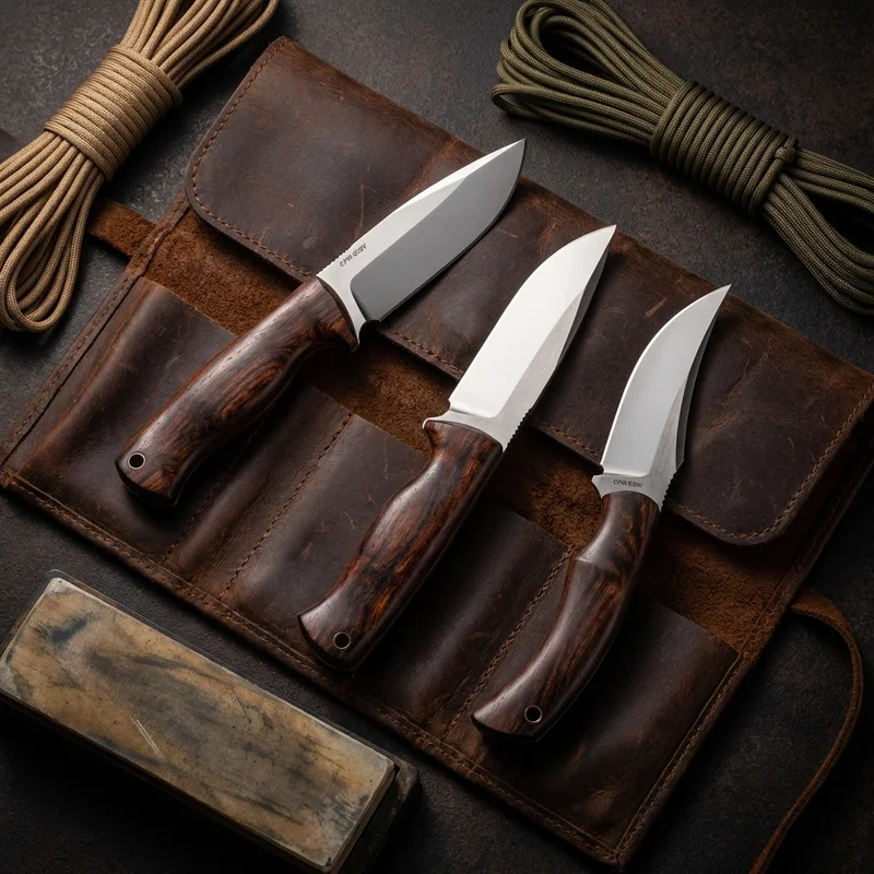 Benchmade Saddle Mountain Skinner — CPM-S30V Hunting Knife Stabilized Wood Handle - 6