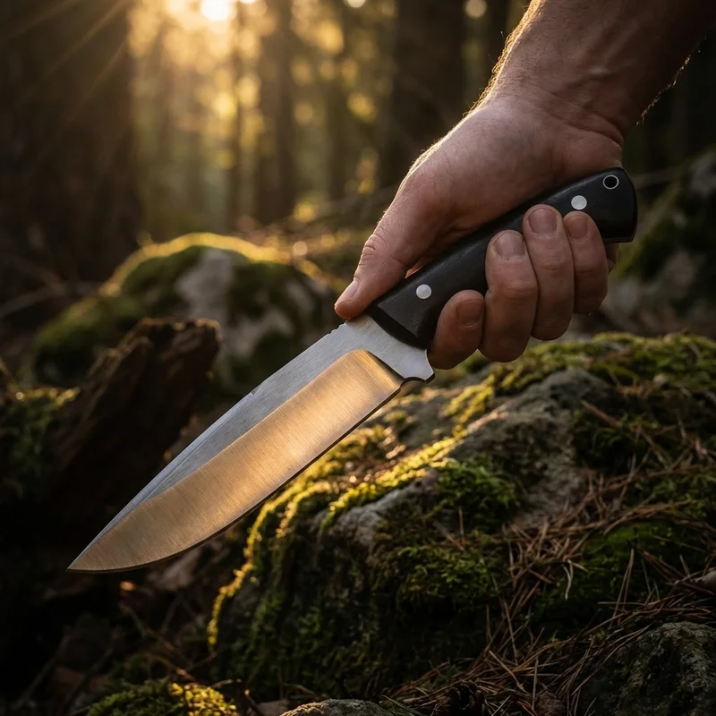 Böker Arbolito El Gigante — N695 Steel Hunting Knife Guayacán Ebony Handle - 5