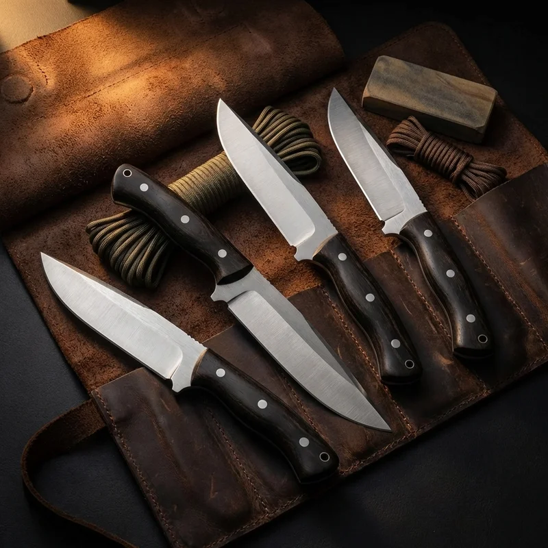 Böker Arbolito El Gigante — N695 Steel Hunting Knife Guayacán Ebony Handle - 6