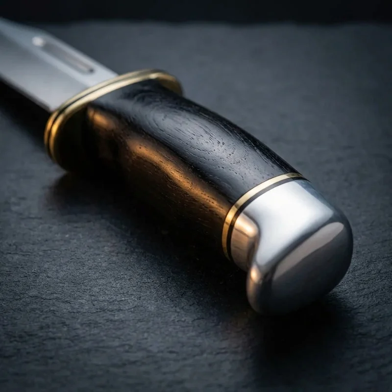 Buck 119 Special — 420HC Stainless Hunting Knife Phenolic Handle Brass Guard - 3