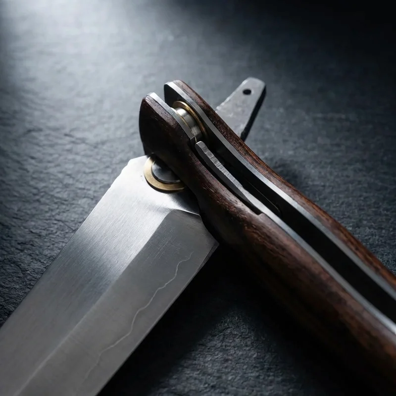 Citadel Tanto — Hand-Forged Carbon Steel Japanese Fixed Blade Rosewood Handle - 4