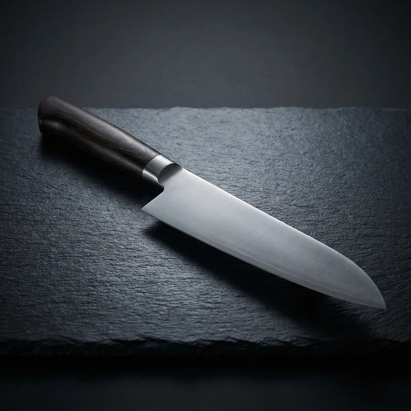 Tojiro DP — VG-10 Santoku Japanese Kitchen Knife 17cm Pakkawood Handle - 1