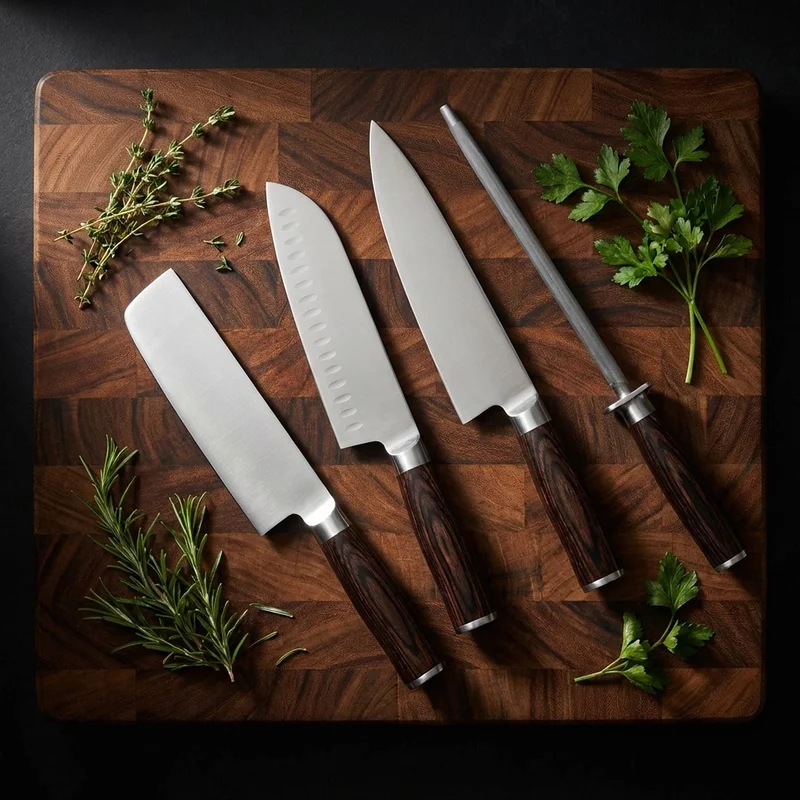 Shun Kai — Seki Magor Nakiri Japanese Kitchen Knife 16.5cm Pakkawood Handle - 6