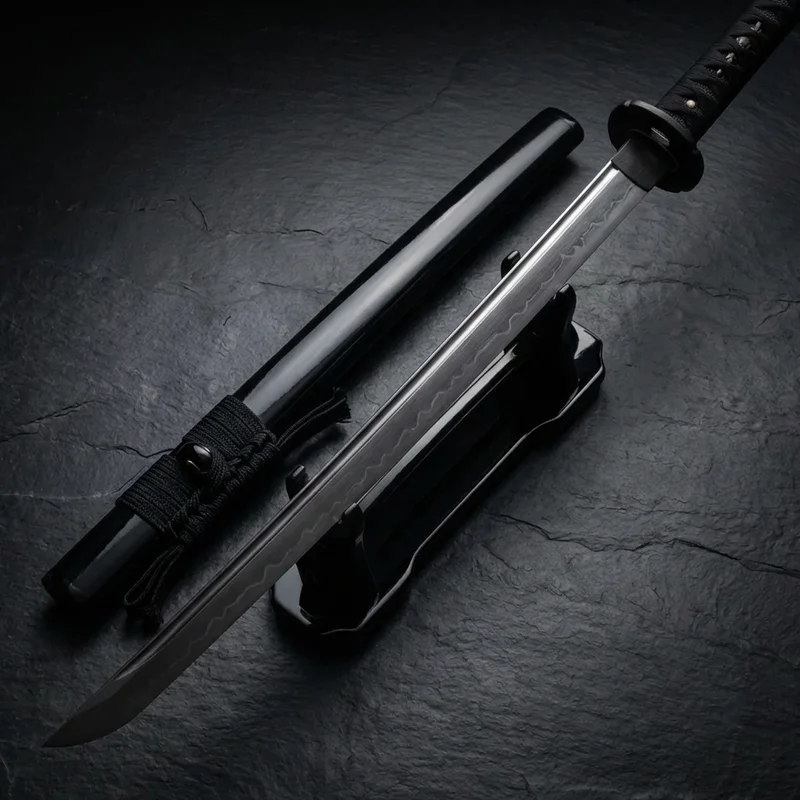 Hanwei — Raptor Shinogi-Zukuri Japanese Katana T10 Steel Iron Tsuba - 4