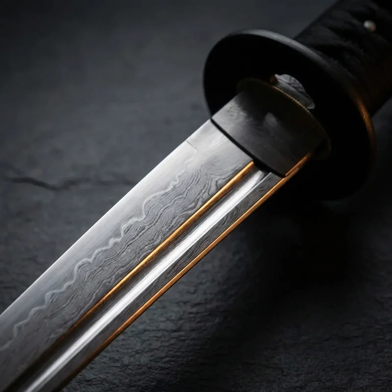 Munetoshi — Shinken Japanese Katana Tamahagane Steel Silk Ito Tsuka - 2