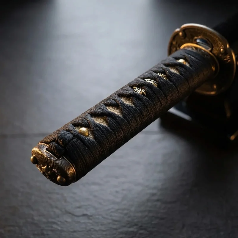 Ryujin — Hand-Forged Japanese Katana 1095 Folded Steel Rayskin Handle - 3