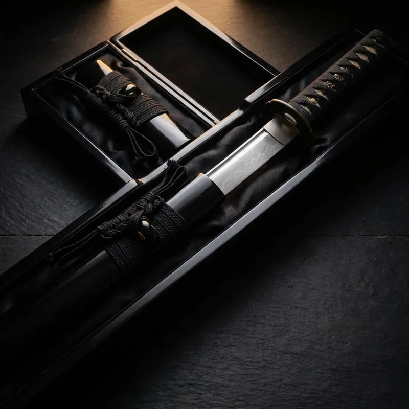 Ryujin — Hand-Forged Japanese Katana 1095 Folded Steel Rayskin Handle - 4