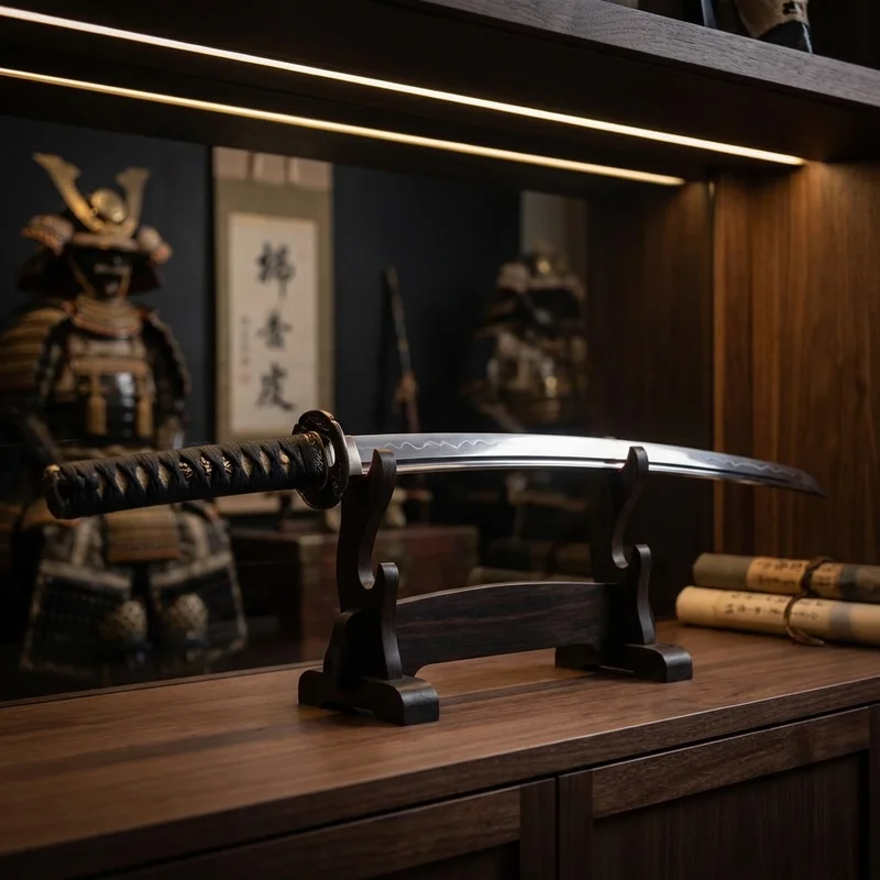 Ryujin — Hand-Forged Japanese Katana 1095 Folded Steel Rayskin Handle - 5