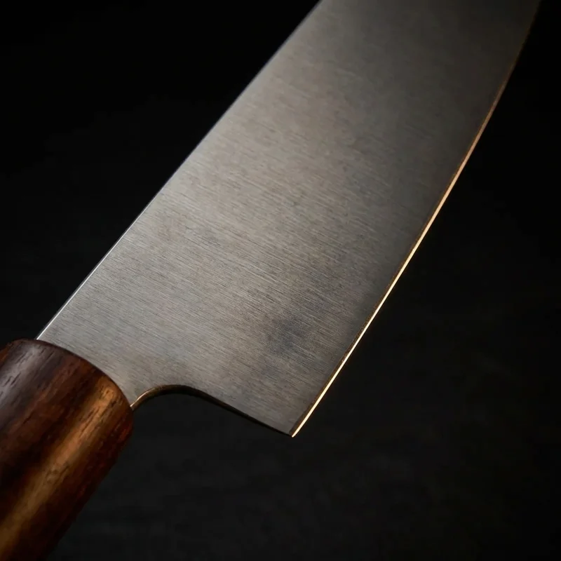 Robert Herder K1 — Carbon Steel Kitchen Knife 16cm Cherry Wood Handle - 2