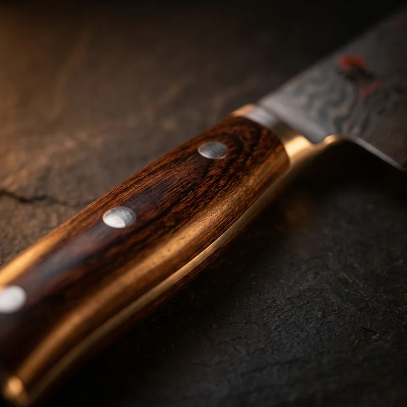 Miyabi Koh — FC61 Damascus Kitchen Knife 18cm Mahogany Pakkawood Handle - 3