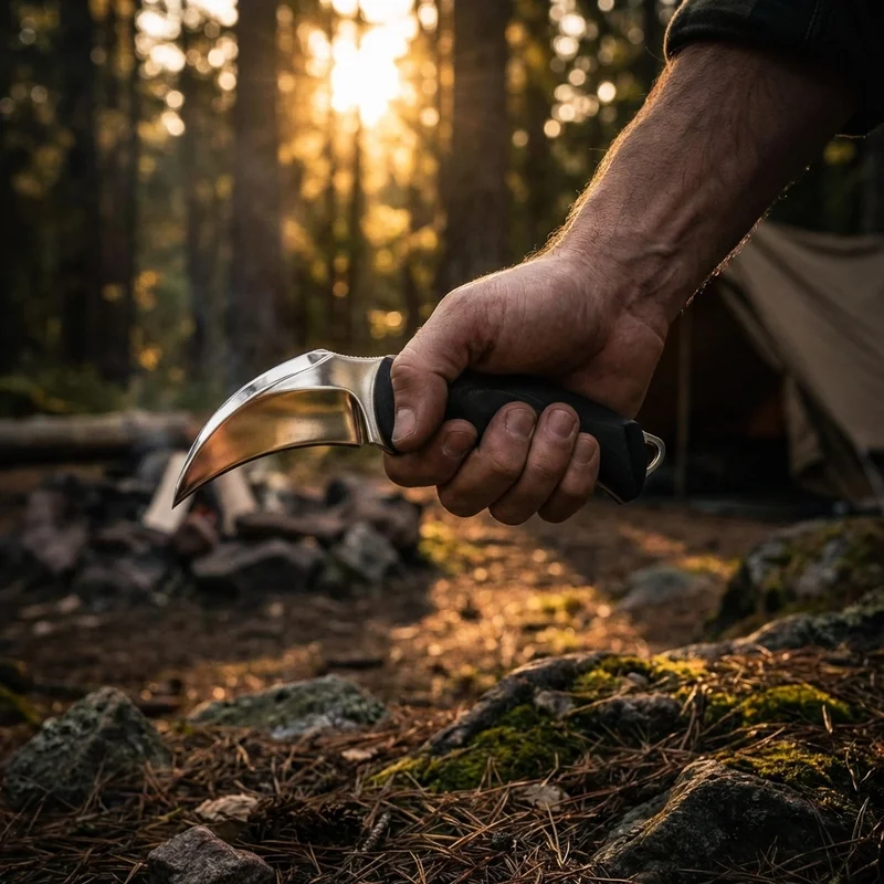 Bastinelli — Mako Karambit Fixed Blade N690 Steel Contoured G10 Handle - 5