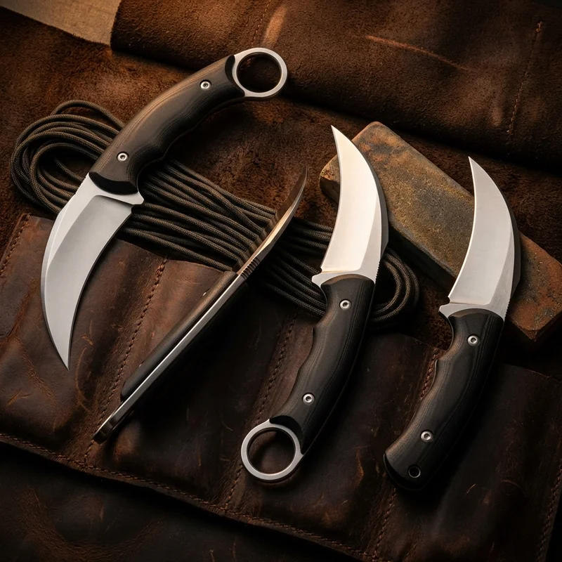 Bastinelli — Mako Karambit Fixed Blade N690 Steel Contoured G10 Handle - 6