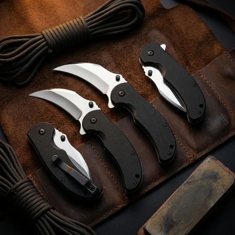 Emerson — Super Karambit Folding Knife 154CM Steel Textured G10 Handle - 6