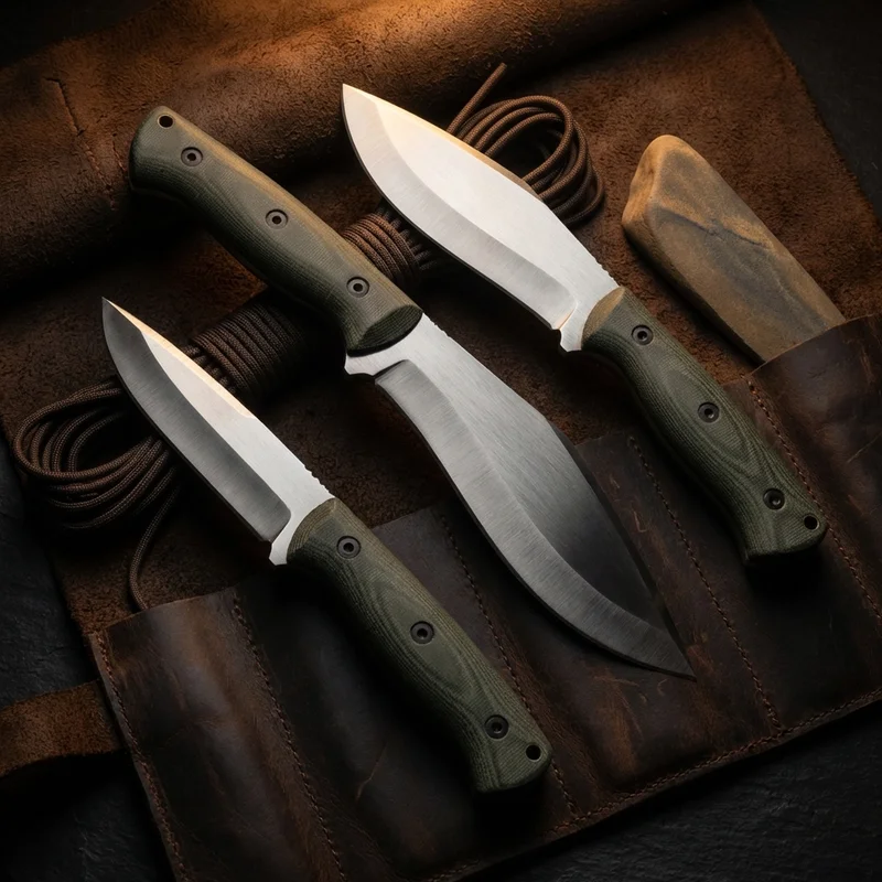 Condor K-Tact — Full-Tang Kukri Knife 1075 Carbon Steel Micarta Handle - 6