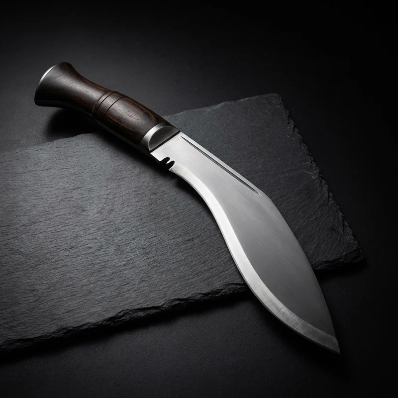 Himalayan Imports — Ang Khola Kukri Hand-Forged Carbon Steel Rosewood Handle - 1