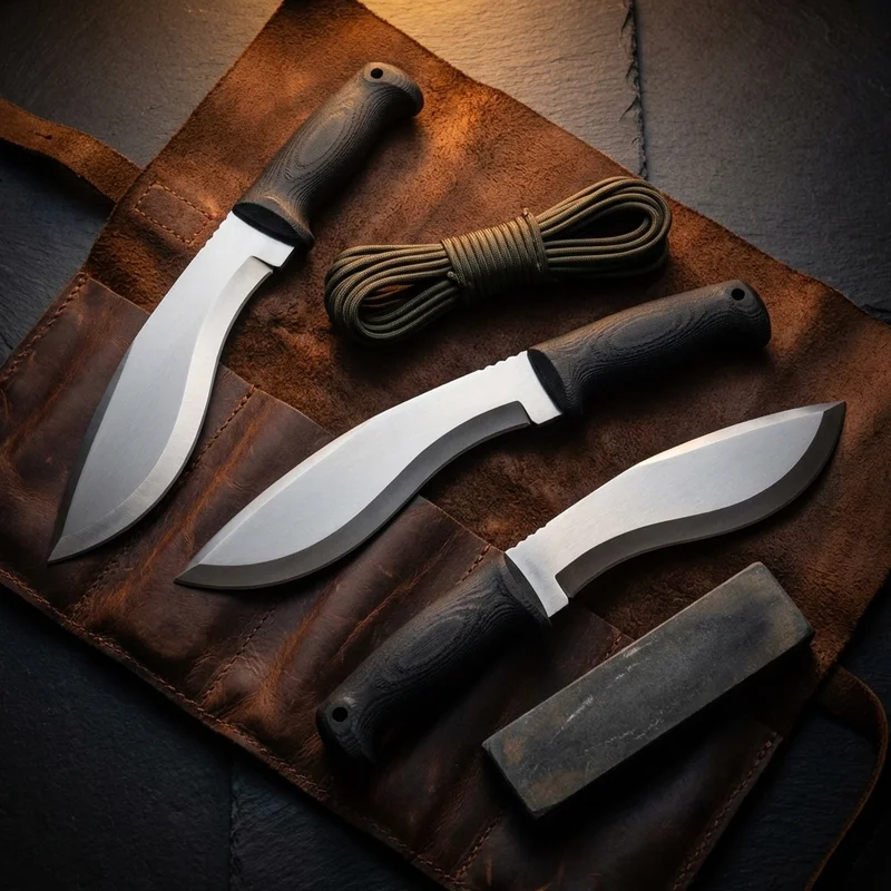 Ka-Bar — Heavy-Duty Kukri Machete 1085 Carbon Steel Kraton Handle - 6