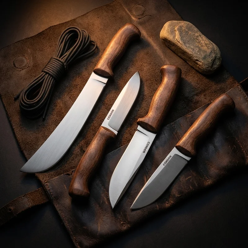 Condor Tool & Knife — Golok Machete 1075 Carbon Steel Walnut Handle - 6