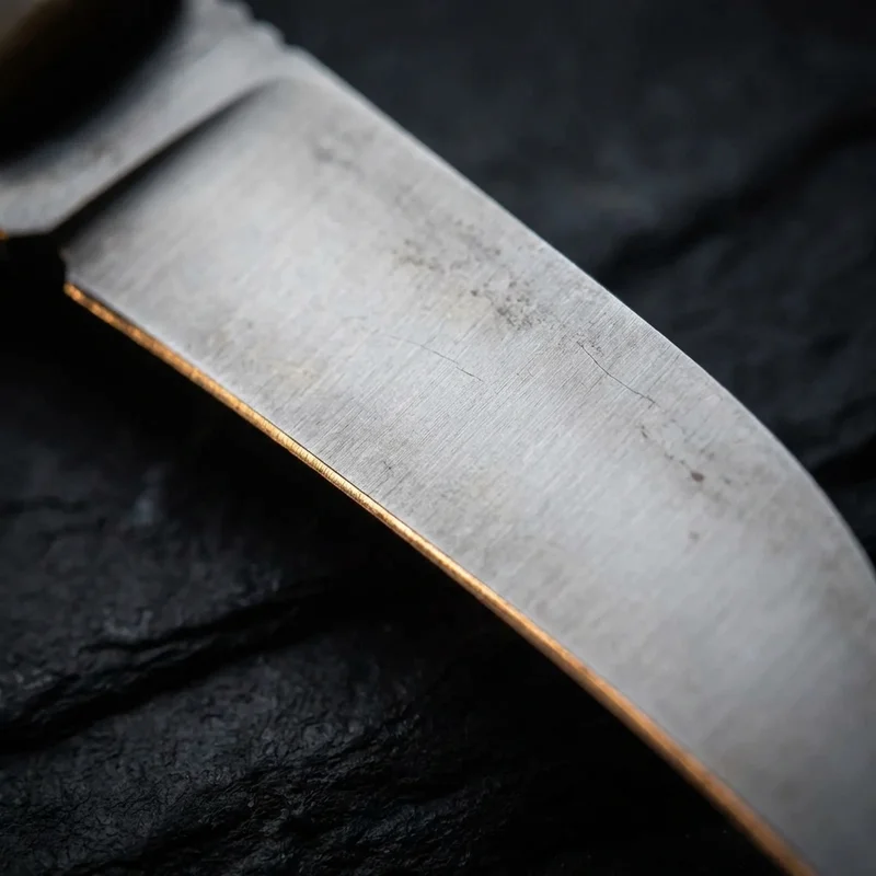 Linder — Mushroom Knife Carbon Steel Stag Horn Handle with Boar Bristle - 2