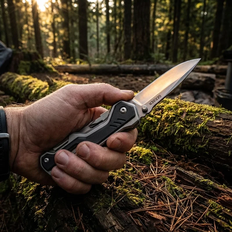 Gerber Center-Drive — Multi-Tool Knife 420HC Steel Center-Axis Bit Driver - 5